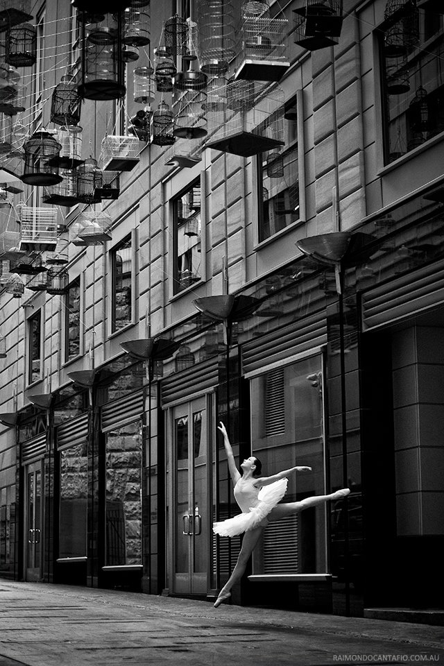 In the city